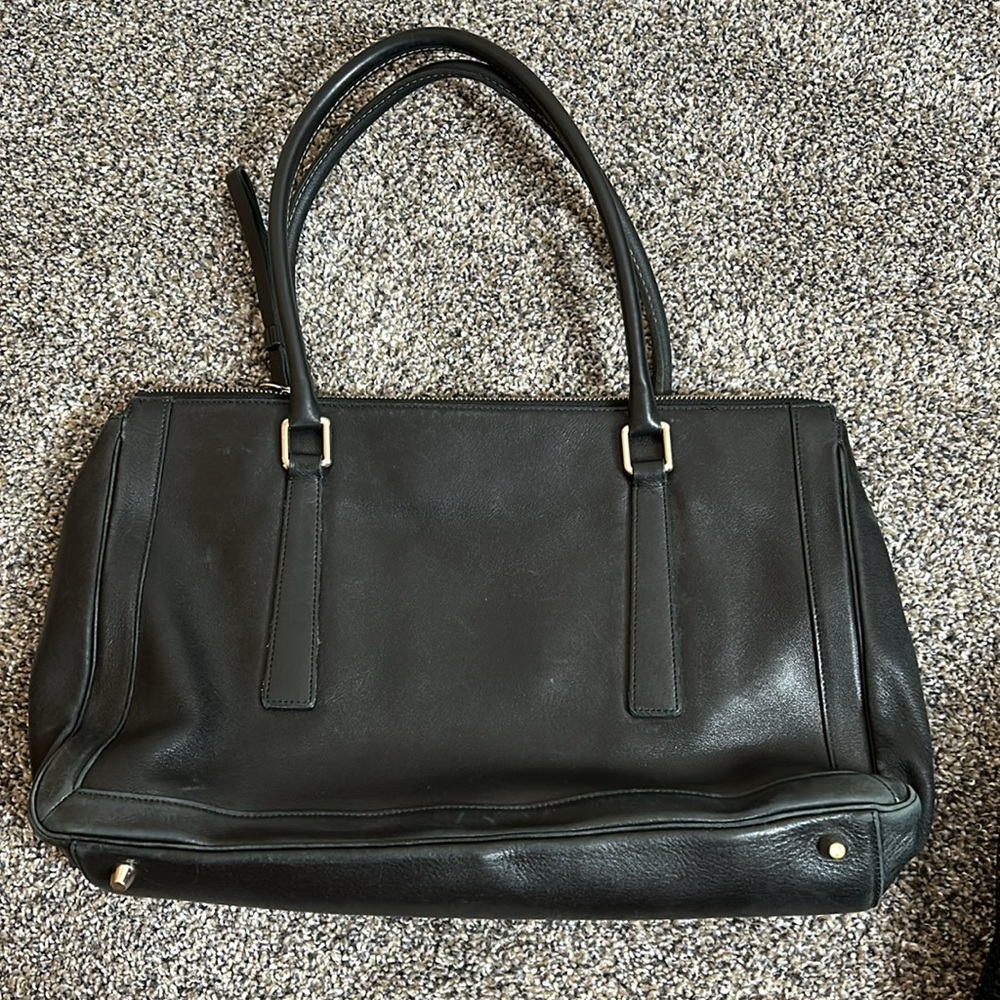 Vintage Coach Black Leather Bonnie Legacy Zip Large Shoulder Bag Y2K - Picture 11 of 14